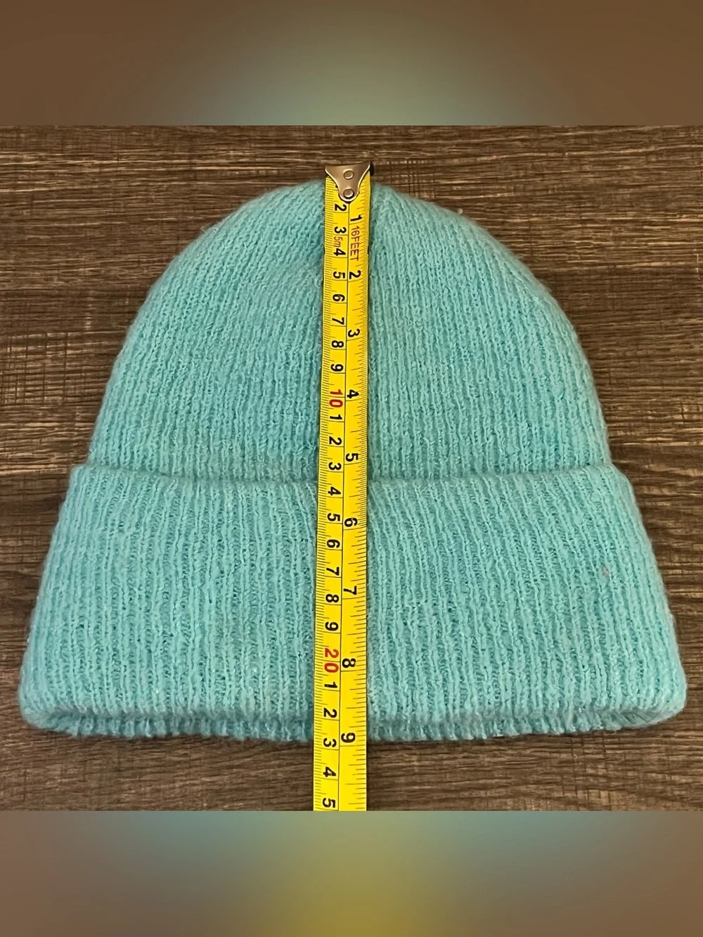 Art Class Target Mint Aqua Blue Ribbed Knit Beanie OS NWOT